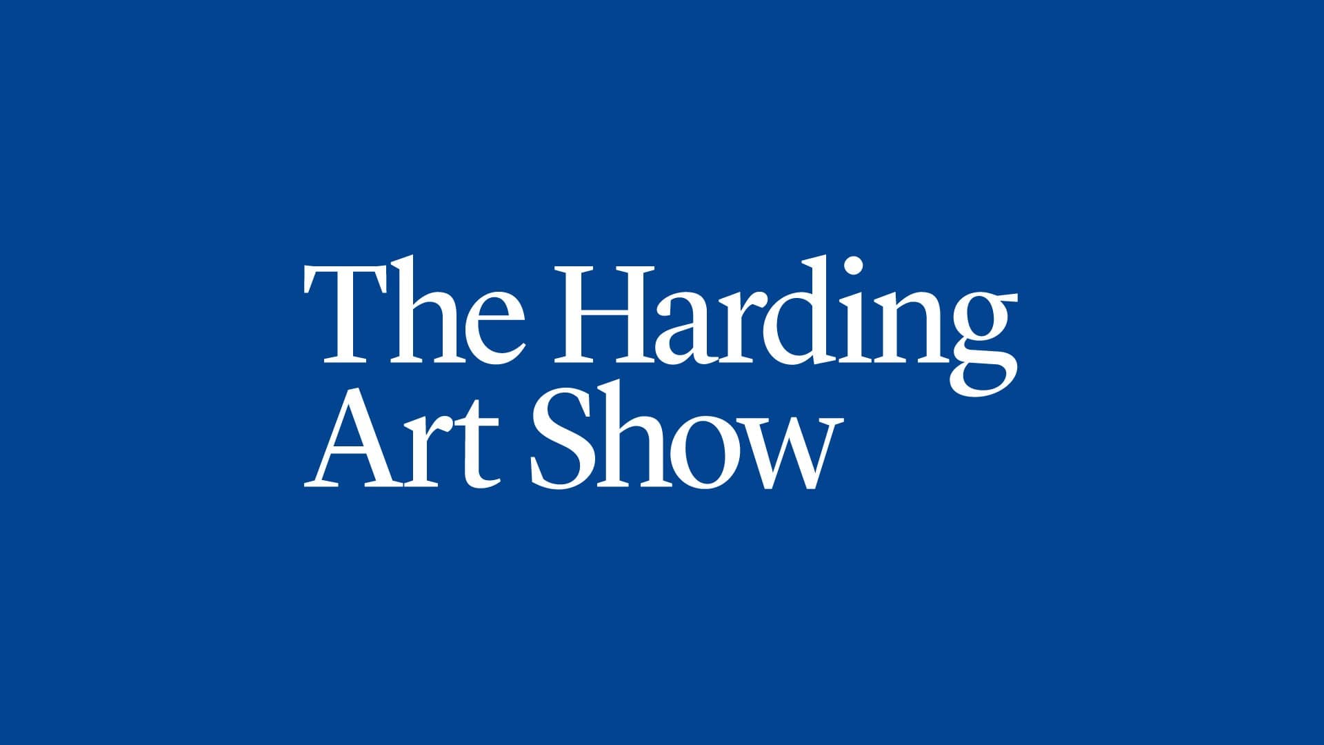 The Harding Art Show — Rebrand · Brand Guidelines
